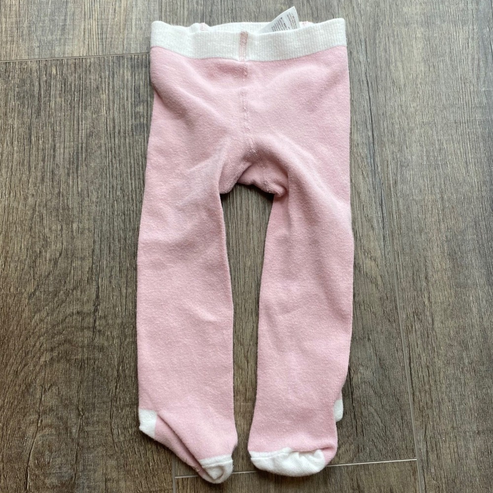 Baby Boden Pink Footed Tights 6-9M 74cm Non-Slip Soles Cotton‎ Blend